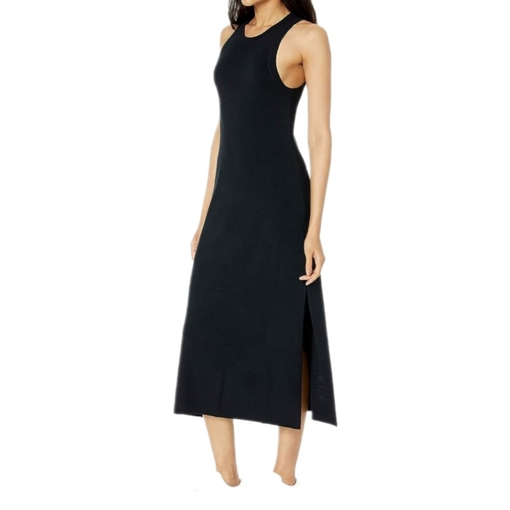 The Drop Women's Gabriela Halter Neck A-Line Side Slit Maxi Dress, Black/ XS/NWT - Picture 2 of 3